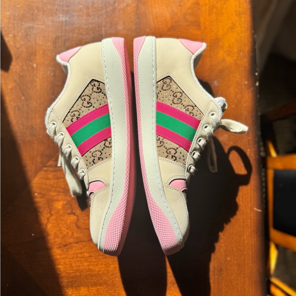 AUTHENTIC NWOT Gucci GG Crystal Screener Sneakers - Picture 2 of 16